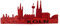 Unbekannt Tolles Bügelbild ~ Köln rot ~ Kölner Dom Skyline Applikation Karneval