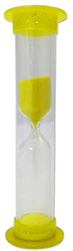 2 Minute Glitter Timer - Sand Toothbrush Timer (Yellow)