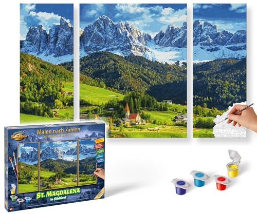 Schipper 609260760 Peinture par numéro - Panoramique Alpine Sainte-Madeleine