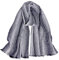 DAMILY Herren Schal Warm Winter Schals Gestreiftes Halstuch Leinen (Marineblau)