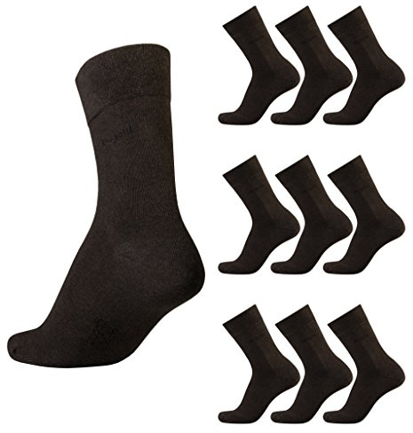 bugatti Herren Basicsocken 9er Pack – Baumwoll-Socken, Klassisch & Komfortabel, Mehrfarbig – Atmungsaktiv, Weich, Für Alltag & Business, Größen 39–50