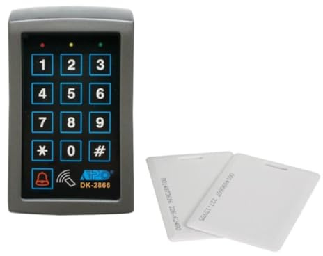 EtiamPro RFID-Codetastatur mit Kartenleser, 125 kHz, IP55, 3 Relais, Wiegand