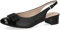 CAPRICE Damen Slingpumps mit Schleife Elegant, Schwarz (Black Comb), 37 EU