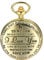 JewelryWe Taschenuhr Herren mit Gravur 'to My Son, Love Mom', Quarz Analog Uhr mit Kette Halskette Mutter und Sohn Familie Geschenk Gold