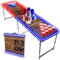 Beer Pong Offizieller Light Tisch Set | Mit LED Beleuchtung | LED Full Pack | Inkl. 1 Tisch + 120 Becher 53cl (60 Rot & 60 Blau) + 6 Ping-Pong-Bälle | Premium Qualität