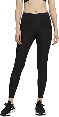 Nike Damen Epic Fast Tights, Black/Reflective Silver, XL