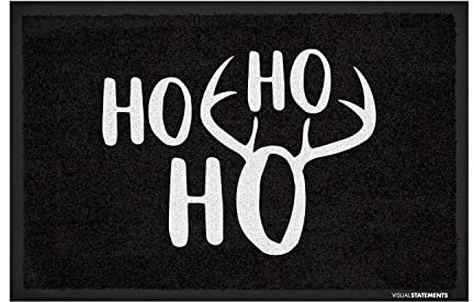 VISUAL STATEMENTS - Fußmatte mit Spruch - Schmutzfangmatte für Weihnachten - rutschfest, waschbar - Fußabtreter 60x40cm