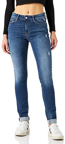 Replay Damen Luzien Jeans, 009 Medium Blue, 27W / 30L EU