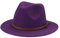 QBQZXAOSOWH Fedora Trilby Hüte Für Frauen Fester Gürtel Fedora-Kleid Hochzeit Schwarzer Fedora-Hut 52-54 cm (Kinder) Lila