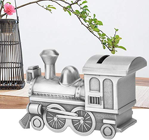 Retro Zug Sparschwein, Sparbox Money Box, Spardose Zug Eisenbahn Spardose,Kinderspardosen Jungen, Zinklegierung Schatzkiste Lustige Spardose Eisenbahn Deko Sparschwein Figur