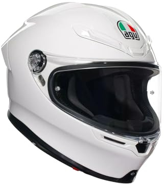 AGV K6 S Integralhelm - ECE 22.06 Motorradhelm für Brillenträger, Carbon Aramid Schale, Pinlock Max Vision Visier, Sport Touring