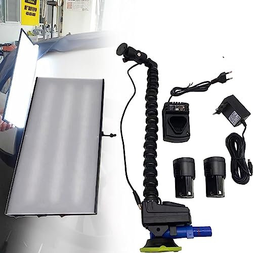 ExoticaBlend PDR Lamp Tools Tragbares kabelloses Auto-Dellenlicht mit Akku, Auto-Dellen-Reparatur-Lichtwerkzeuge, 6 Lampen