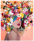 gelrovaled Peinture par Numéros pour Adulte, DIY Peinture Acrylique pour Adultes Enfants débutants Facile sur Toile 40×50 cm avec peintures et pinceaux, Flower Girl (sans Cadre)