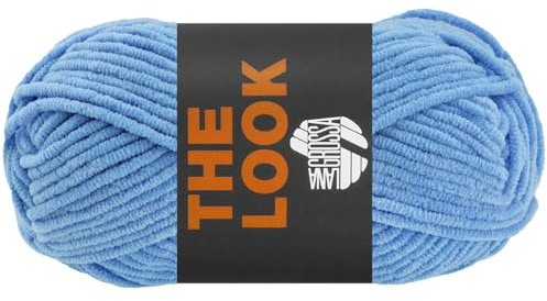 LANA GROSSA The Look | Samtig weiches und stabiles Chenillegarn | Handstrickgarn aus 100% Polyester | 100g Wolle zum Stricken & Häkeln | 120m Garn FB18