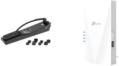 Sennheiser Der kabellose, digitale TV-Kopfhörer RS 5200, Kristallklarer Sound & TP-Link RE700X WiFi 6 WLAN Verstärker Repeater AX3000
