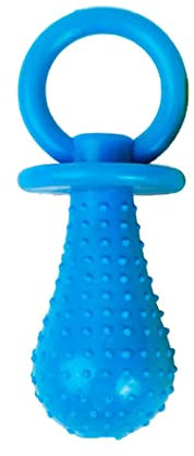 Pastoralist Dog Pacifier Chew Toy,Cute Rubber Milk Bottle Pacifier Shaped Squeaky Dog Toy Pet Chew Teething Molar Toy Durable Dog Supplies Random Color 1pc