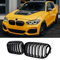 Haoyijiahui F20 F21 - Rejilla de Radiador Doble Negro para BMW Serie 1 F20 F21, Año 2015-2018, Parrilla de Riñones Negra Premium (For 1er F20 2015-2018)
