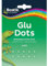 AMK® Bostik Glue Dots Removable Pack of 64 Sticky Double Sided Blobs Clear Transparent Repositionable Adhesive Strong Hold DIY At Home