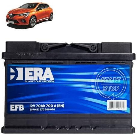 Batteria 70Ah EFB per Renault Clio V 1.5 DCI gasolio 2019+