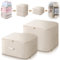 FIVAVA Platzsparender Komprimierender Organizer,Aufbewahrung für Bettdecken,Kleidung Aufbewahrung,Aufbewahrungstasche(Beige,L+XL)