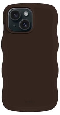 holdit Wavy Case iPhone 15/14/13 - Chocolate