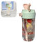 Reusable Plastic Water Bottles, 800ml Cute Water Bottle with Straw Fruit Infuser Simply Modern (Green)