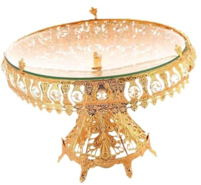 Sharplace Serviertablett, Dessert-Aufbewahrungsteller, Zubehör mit hohem Fuß, Dekorations-Organizer, Obsttablett für Dessert, Gemüse, Büro, Nachttisch