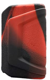 WratryParts Custodia in silicone compatibile con Geekvape L200 III (Aegis Legend 3) Kit | Custodia protettiva e resistente, custodia, custodia, custodia, scudo (nero rosso)