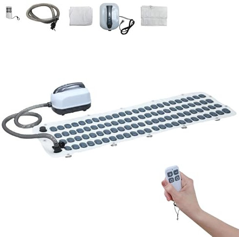 DOJOEUU Body Bubble Bath Machine, Home Surfing Massage Bath Mat, 6 Gear Adjustment, Bath Spa Massage Mat with Inflatable Pillow and Remote, Bathtub Spa Massage Mat for Loosening Tight Muscles