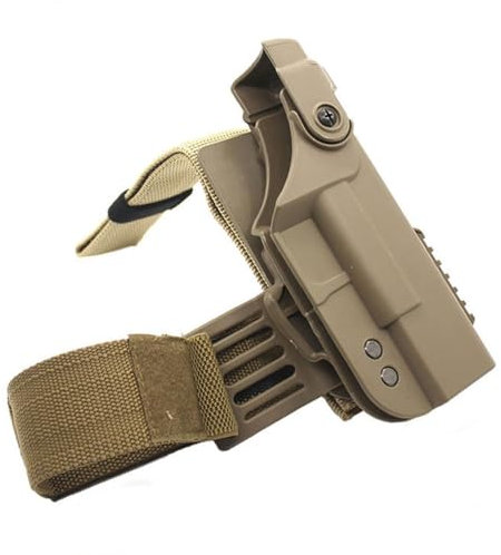 Drop Leg Holster, Taktisch Beinholster fur Rechtshänder, Schnellverschluss Oberschenkel Rig Gun Holster fur G 17 18 19 21 22 23 26 31