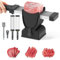 Meat Slicer For Fresh Raw Meat, 2-4mm Thickness Adjustable, Meat Slicer For Home With Stiff Brush To Clean Container For Home Cooking BBQ, Not For Frozen Or Deil Meat(Color:Black)