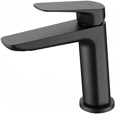 GALYON IMEX - Grifo mezclador para lavabo monomando - Griferia de baño Bélgica BDZ044-1NG (NEGRO MATE)