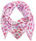 XL DreieckStrickschal Leopard Frühling Schal 100% Baumwolle Made in Italy Fashion Tuch Dreieckschal Stola Herbst Frühling Tuch Leo (Lila)