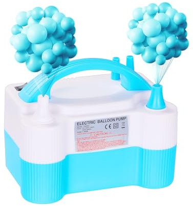 zikillya® Electric Balloon Pump, 600W Portable Dual Nozzle Inflator for Parties, Weddings, Birthdays & Decorations (AC220-240V)