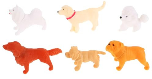DECHOUS 6 Stück Kinderspielzeug Paparazzi Tierpuppen Kleine Spielzeuge Für Mädchen Kleines Für Jungen Spielpreise Für Kleintierspielzeug Handpuppe Spielzeugtiere Tongjiao