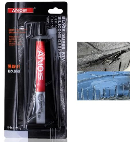 Black Silicone Sealant,Heat Resistant S/ilicone S/ealant,High Temperature Si/licone Se/alant,Windscreen Sea/lant,Strong Glue for Cars & Windscreens,Black Caulk Seal/ant,Waterproof All Purpose Sealant