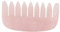 Rose Quartz Gua sha pettine, strumento di massaggio del cuoio capelluto, pettine di giada per il rilassamento, ringiovanimento della pelle e sollievo dallo stress, ideale per gli