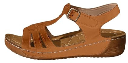 Sandales à pieds larges pour femme - Sandales de trekking pour femme - Confortables - Plates et élégantes - Sandales d'été pieds nus - Semelles souples - Antidérapantes - Chaussures aquatiques à bout