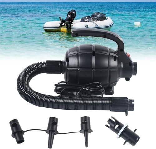 600W Elektrische Luftpumpe Pumpe Elektropumpe für Aufblasbare Air Track Matte Luftmatratze Flöße Boote Schwimmring Yoga-Bälle 220V 4 Gasdüse 1000L/M