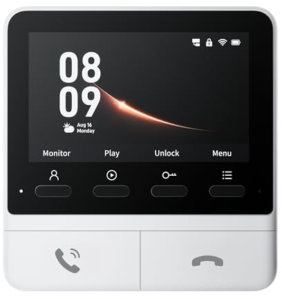 SwitchBot 4,3-Zoll-Monitor für Gegensprechanlage, Erweiterter Monitor für Smarte Video-Türklingel