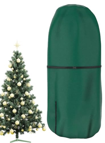 Upright Christmas Tree Storage Bag, 3FT/4FT/5FT/9FT Upright Christmas Tree Storage Cover, Tear Resistant Waterproof Dust Proof ChristmasTree Transport Covers with Adjustable Straps, for Home