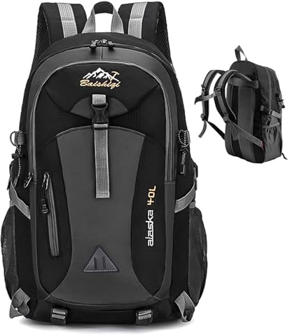 FDKene Sac à Dos Randonnée 40L Homme Femme, Léger Pliable, Grand Sac de Voyage Imperméable, Voyage Trekking Camping Alpinisme Sport Outdoor Utilisation Quotidienne