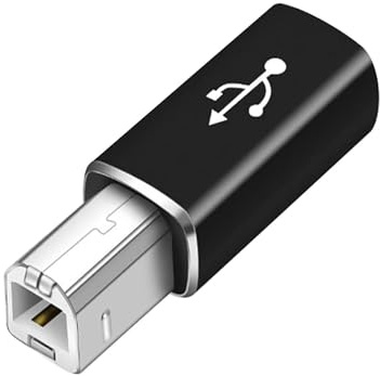 USB C to B Printer Cable – Type C Interface Adapter, Stable USB 2.0 Lead, Peripheral Connector | Wired Printing Solution Designed for Laptops Audio and Equipment