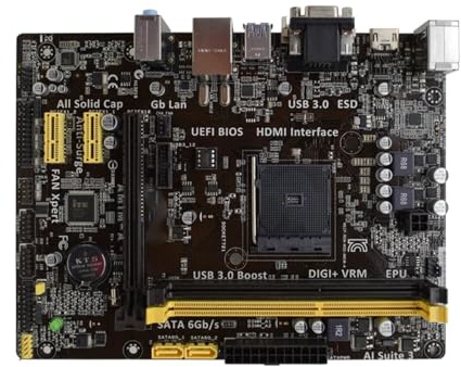 Placa Madre Fit For ASUS AM1M-A Socket AM1 DDR3 32 GB Micro ATX Compatible con CPU Athlon-5150 2650 5350 Sempron-3850