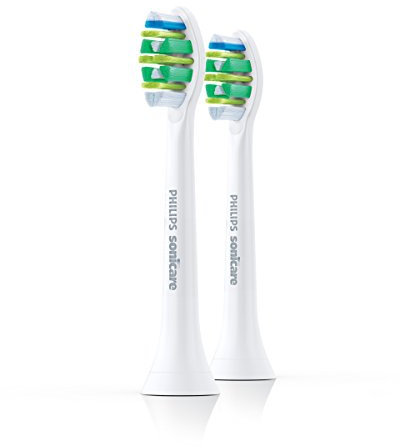 Philips Sonicare Original InterCare Aufsteckbürsten HX9002/07 reinigen Zahnzwischenräume & Zahnfleischrand – Passen auf jede Sonicare Zahnbürste mit Aufsteck-System – 2er Pack, Standard, Weiß