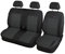 Auto-schmuck T5 Sitzbezüge nach Maß Autoplanen perfekte Passform Schonbezüge Sitzschoner Velour + Strickpolster (T5 2+1 P-1)