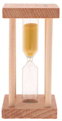 Blesiya Beautiful 5 Minute Hourglass Sand Glass Toothbrush Timer Tea Timer Egg Timer for Home Office Decoration Gift – 4 x 9 cm yellow