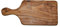Planche à découper et à servir en bois d'olivier - Planche à petit-déjeuner - Planche à découper unique (grand : env. 30 cm x 14 cm)