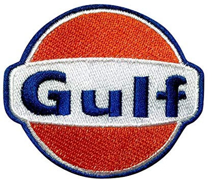 Gulf Racing Champion Aufnäher Besticktes Patch zum Aufbügeln Applique Souvenir Zubehör