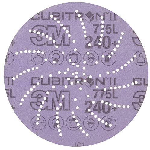 3M Xtract Cubitron II Film Disc 775L, 127 mm, 240+, Clean Sand, 50 Discs per Pack